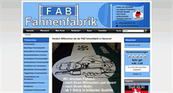 Desktop Screenshot of fab-fahnenfabrik.de